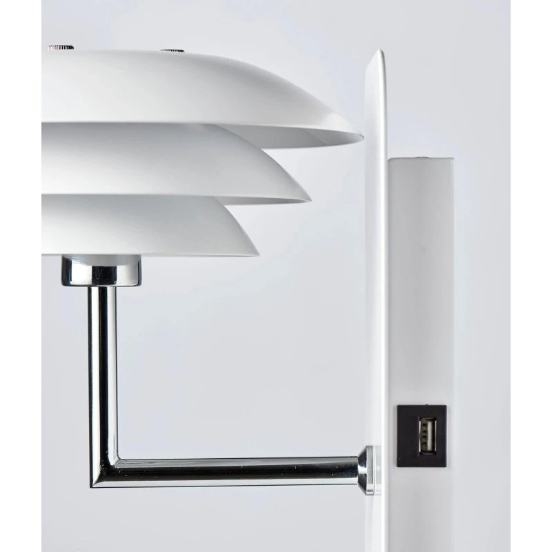 Dyberg Larsen DL20 USB Shelf Kinkiet, biały