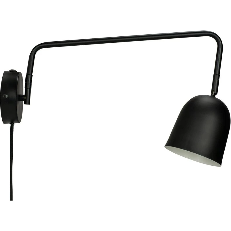 Dyberg Larsen Manchester Kinkiet Czarny - Lampa Ścienna Metalowa