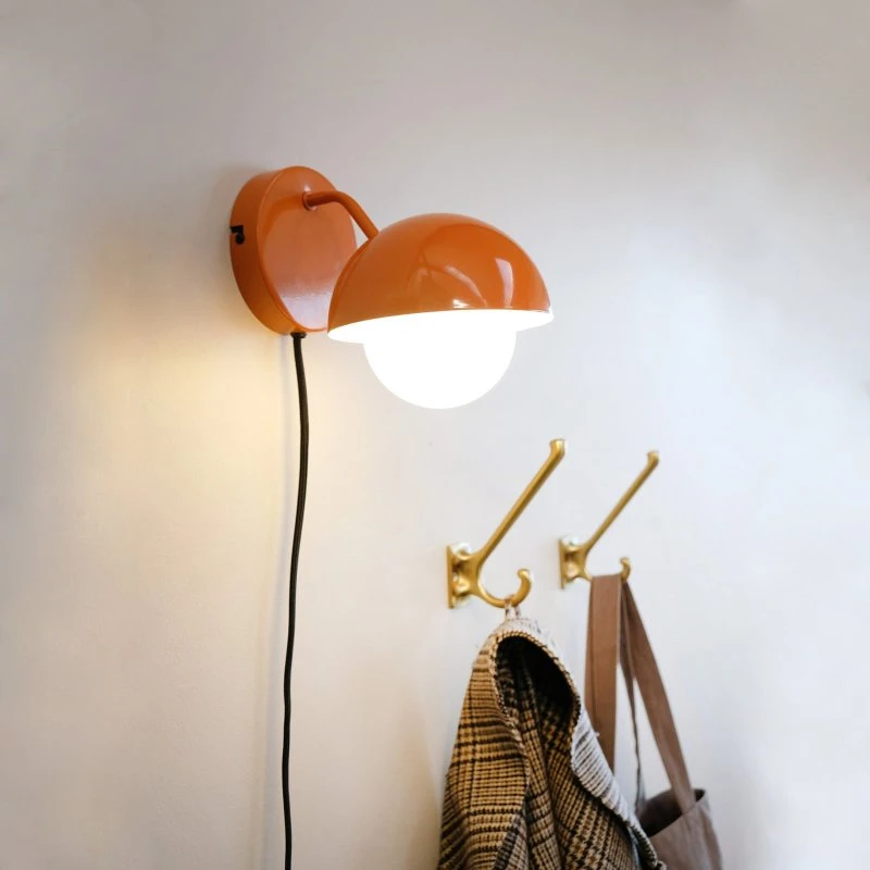 Dyberg Larsen Kinkiet Rose Orange - Lampa ścienna metalowa
