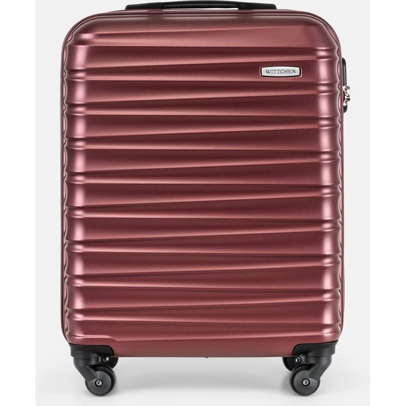 WITTCHEN Walizka kabinowa z ABS-u czarna z żebrowaniem