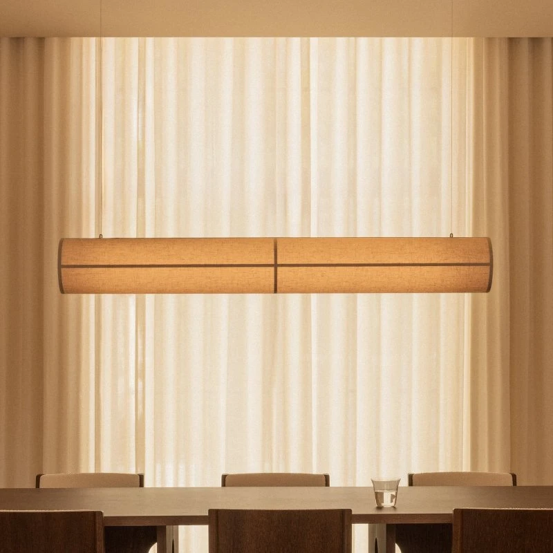 Audo Copenhagen Hashira Linear Lampa Wisząca Raw - 140 cm