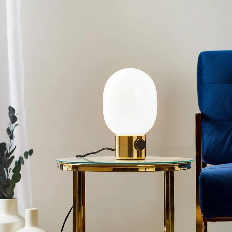 Audo JWDA Lampa stołowa, 29 cm, mosiądz, ściemniana
