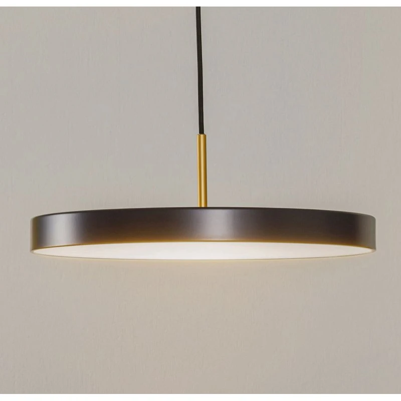UMAGE Asteria Medium LED Żyrandol antracyt/mosiądz 43 cm
