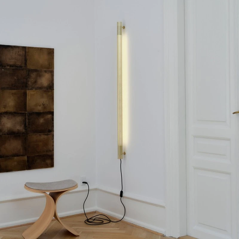 Kinkiet GEJST Radent, mosiądz, 135 cm, G13