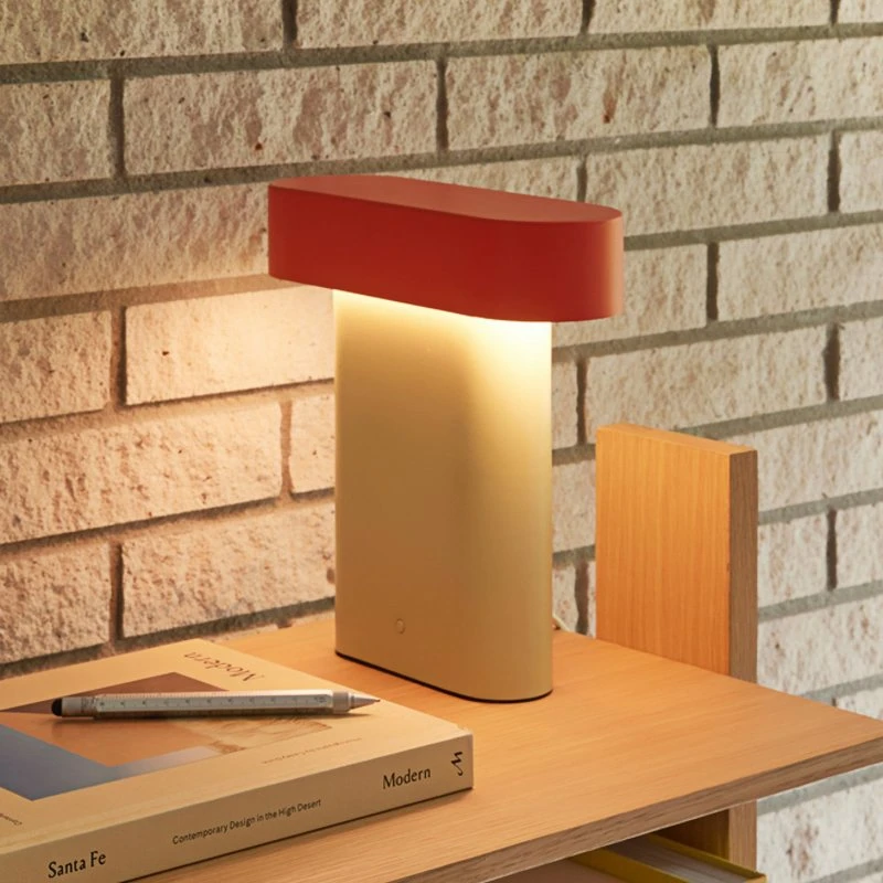 Lampa stołowa Hübsch Sleek Green/Red - Designerska lampa LED