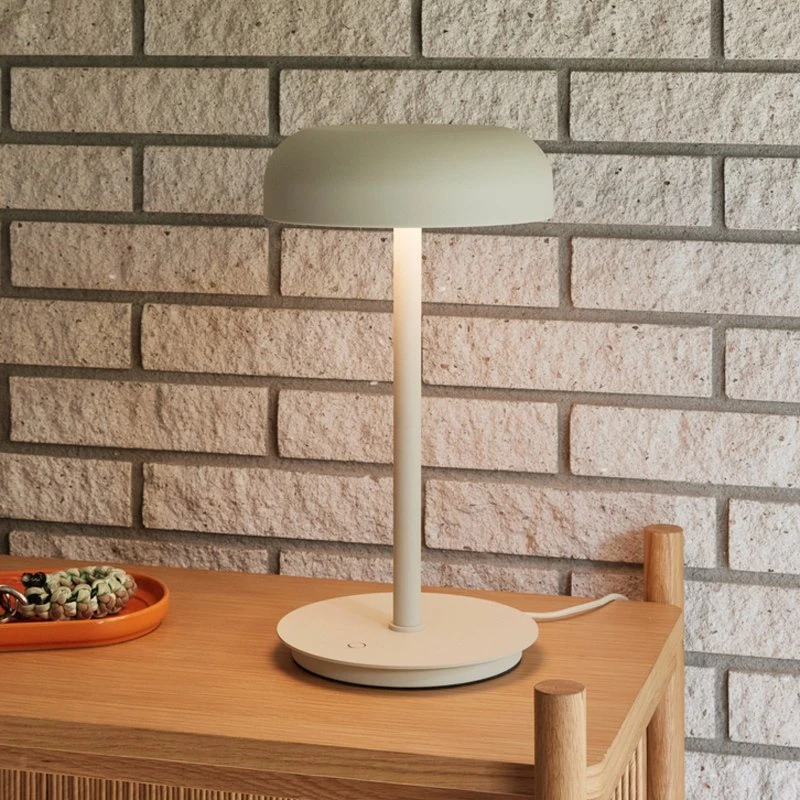 Hübsch Lampa Stołowa Velo Sand - Beżowa, LED, 37 cm