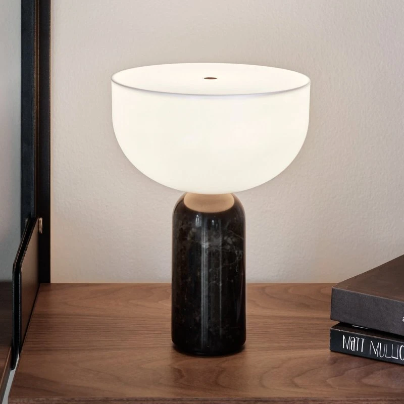 New Works Kizu Portable Lampa Stołowa Black Marble