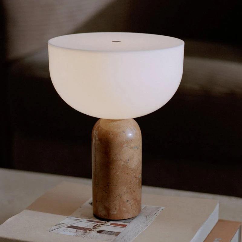 New Works Kizu Breccia Pernice - Przenośna Lampa Stołowa Marmur