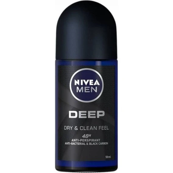 Nivea Men Deep Dry&Clean Feel Antyperspirant Roll-On 50ml