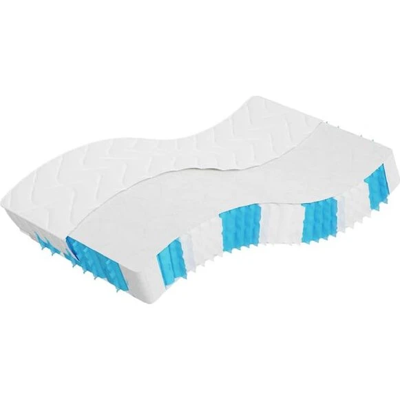 vidaXL Materac Kieszeniowy Biały 90x200 cm