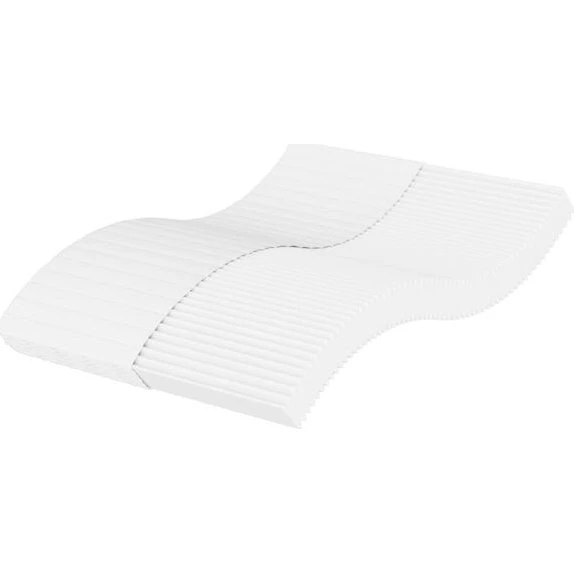 VidaXL Materac Piankowy Biały 140x200 cm H2/H3