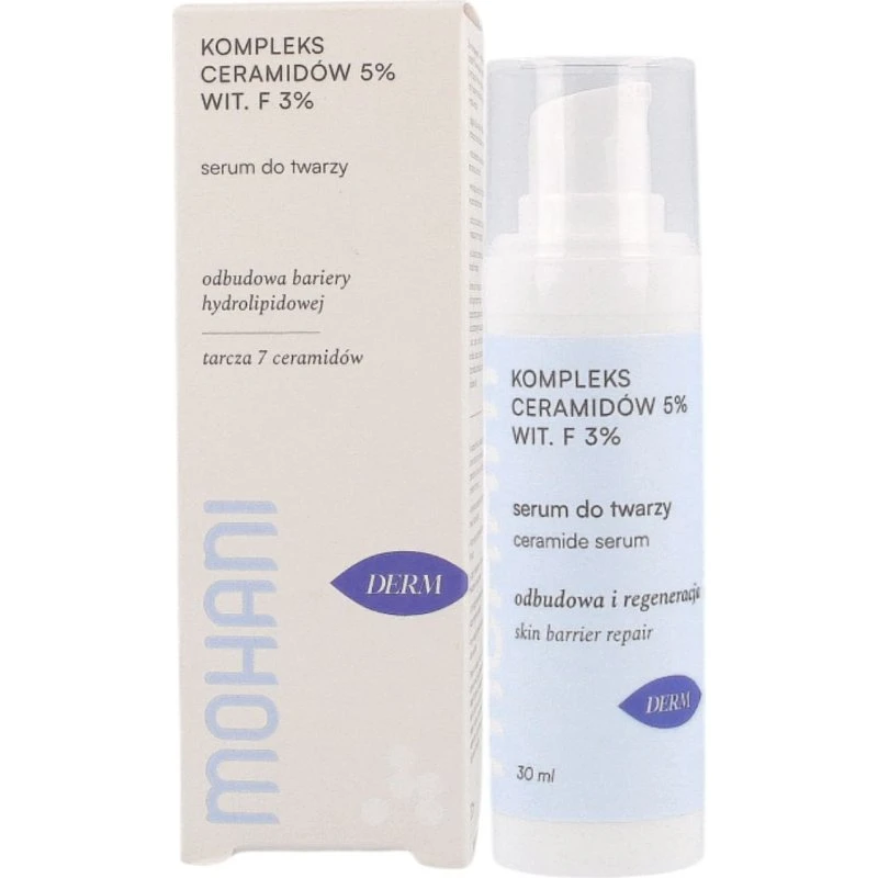 MOHANI Serum z ceramidami 5% i witaminą F 3%, 30ml