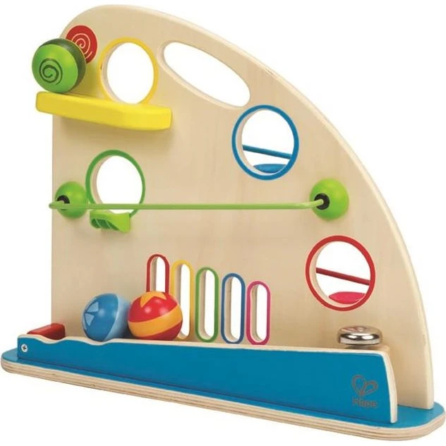 Hape Duża przepychanka kulkowa drewniana