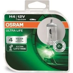 OSRAM H4 ULTRA LIFE 60/55W 12V P43t 2 szt.