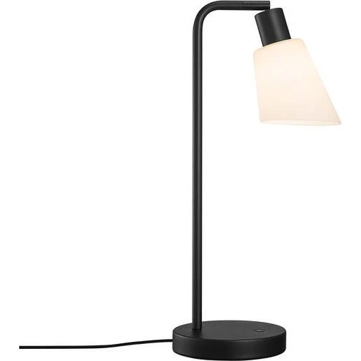 Nordlux Molli Lampa Stołowa Czarna, Szklana, Regulowana 46 cm