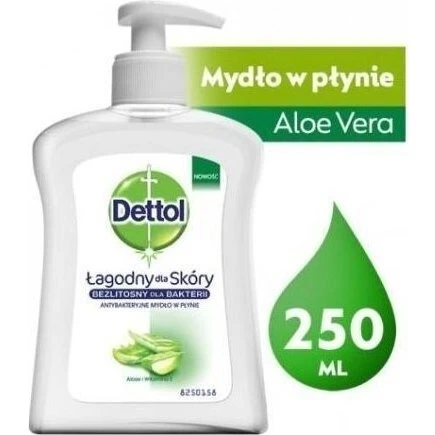 Dettol Antybakteryjne Mydło w Płynie Aloes i Bambus 250 ml