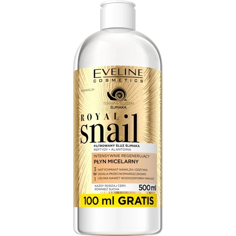 Eveline Cosmetics Royal Snail Płyn Micelarny 3w1 500ml