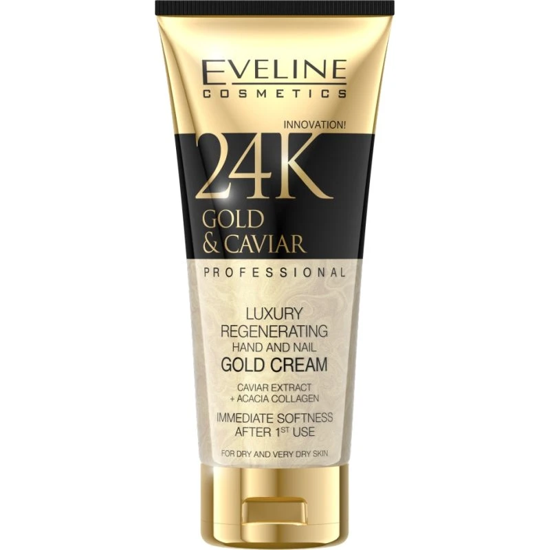 Eveline Cosmetics 24K Gold & Caviar regenerujący krem do rąk 100ml