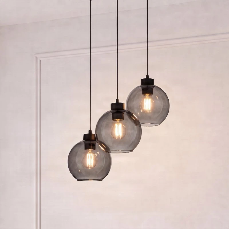 Euluna Cubus Lampa Wisząca 3-punktowa Graphite Ø 50 cm