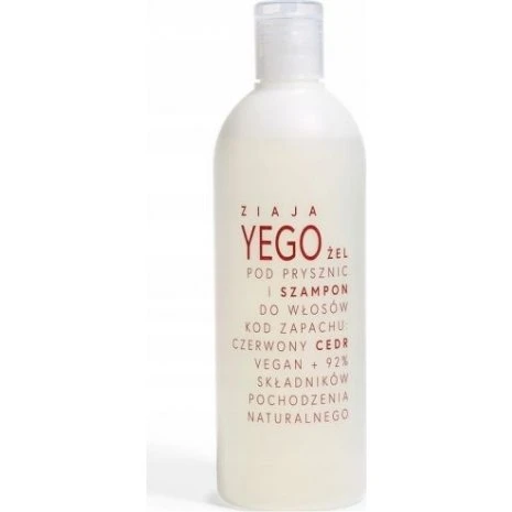 Ziaja Yego Żel pod prysznic i szampon Czerwony Cedr 400 ml