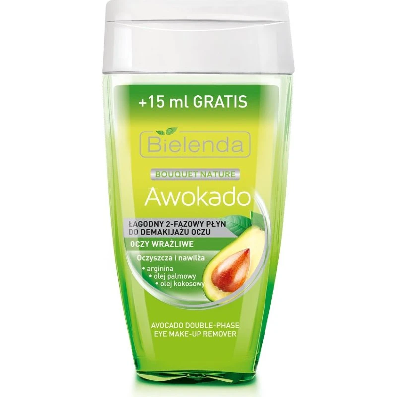 Bielenda Bouquet Nature Awokado płyn do demakijażu oczu 140ml