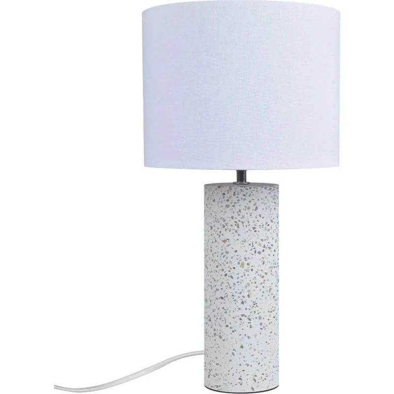 Nordlux Antiga Lampa Stołowa z Lastryko i Białym Abażurem