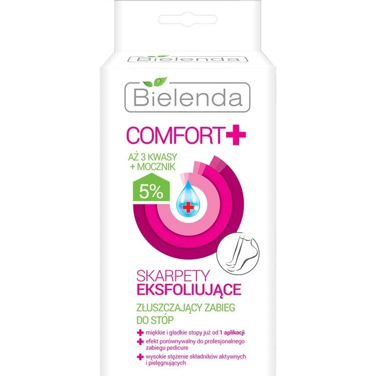 Bielenda Comfort+ skarpety eksfoliujące 2 sztuki