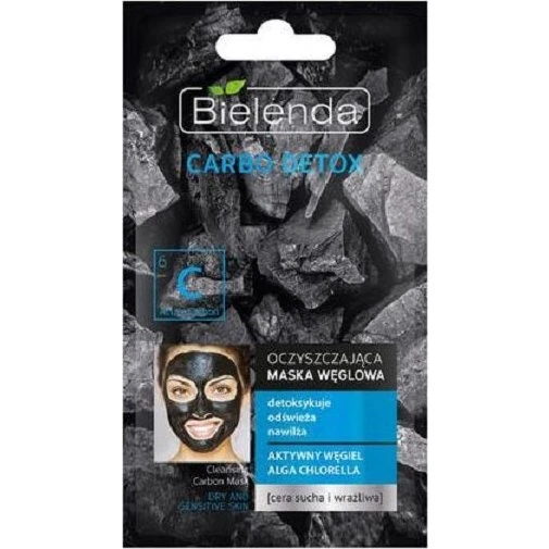 Bielenda Carbo Detox oczyszczająca maska węglowa 8g