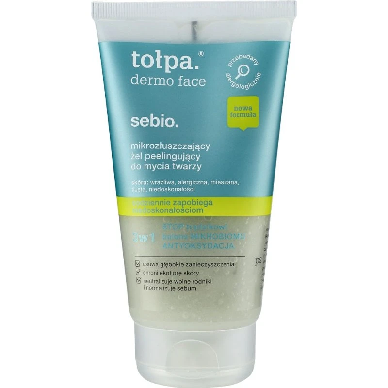 Tołpa Dermo Face Sebio mikrozłuszczający żel peelingujący 150ml