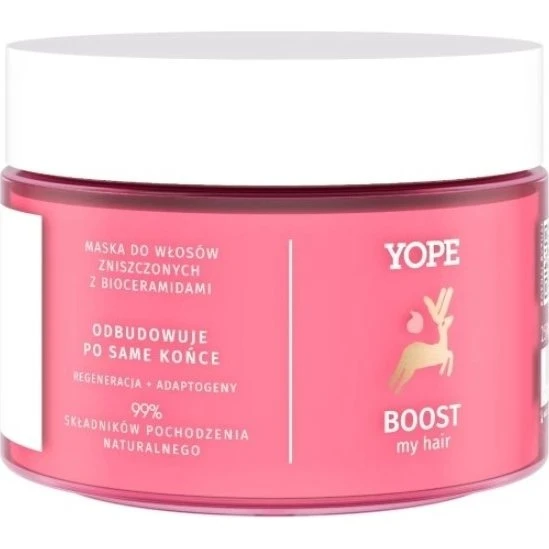 YOPE Boost My Hair Maska do włosów zniszczonych, 250 ml