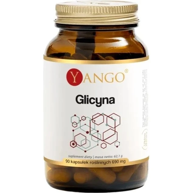 Yango Glicyna 90 kapsułek - Aminokwas wspierający sen i regenerację