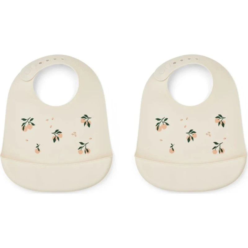 Liewood Tilda Hagesmække 2-pak Silikon Brzoskwinia/Muszla Morska