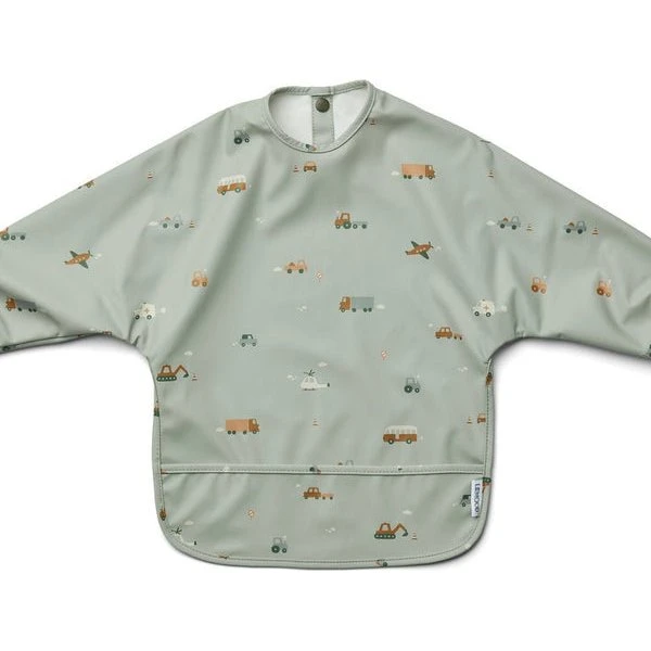 Liewood Merle Cape Bib - Fartuch do jedzenia z recyklingu, jasnoniebieski