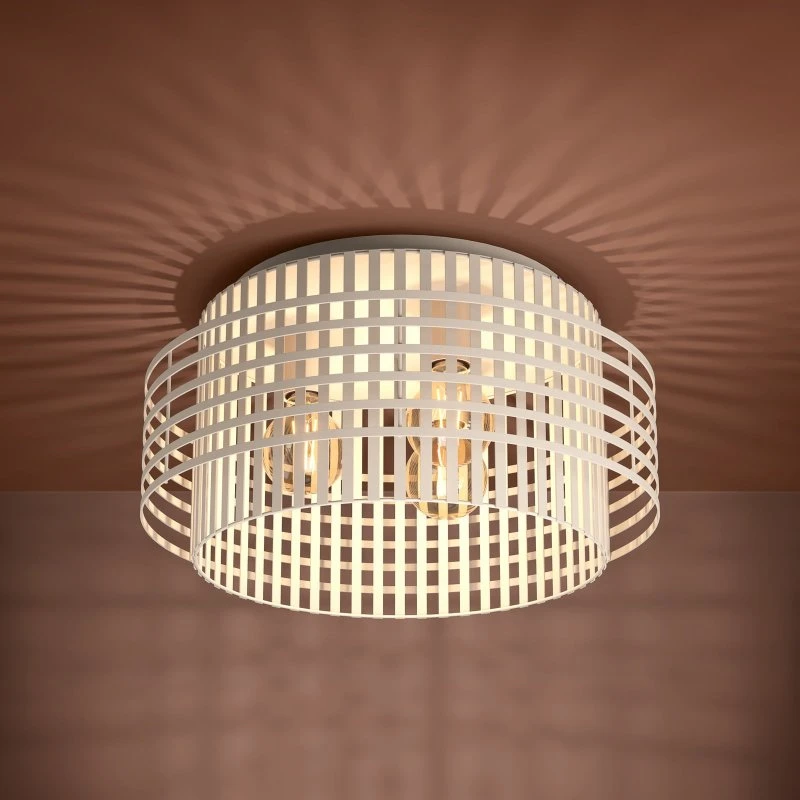 Oltamar Stars of Light Lampa sufitowa beżowa, Ø 48 cm, metalowa