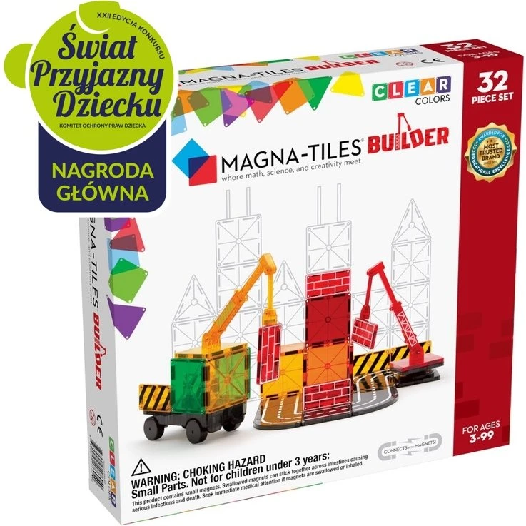 MAGNA-TILES Klocki Magnetyczne Builder 32 el.