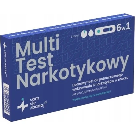 Samsiezbadaj.pl Multi Test narkotykowy 6w1 - panelowy