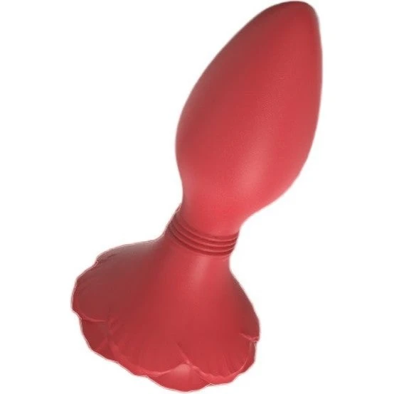 S-HANDE Morning Glory wibrujący korek analny Red