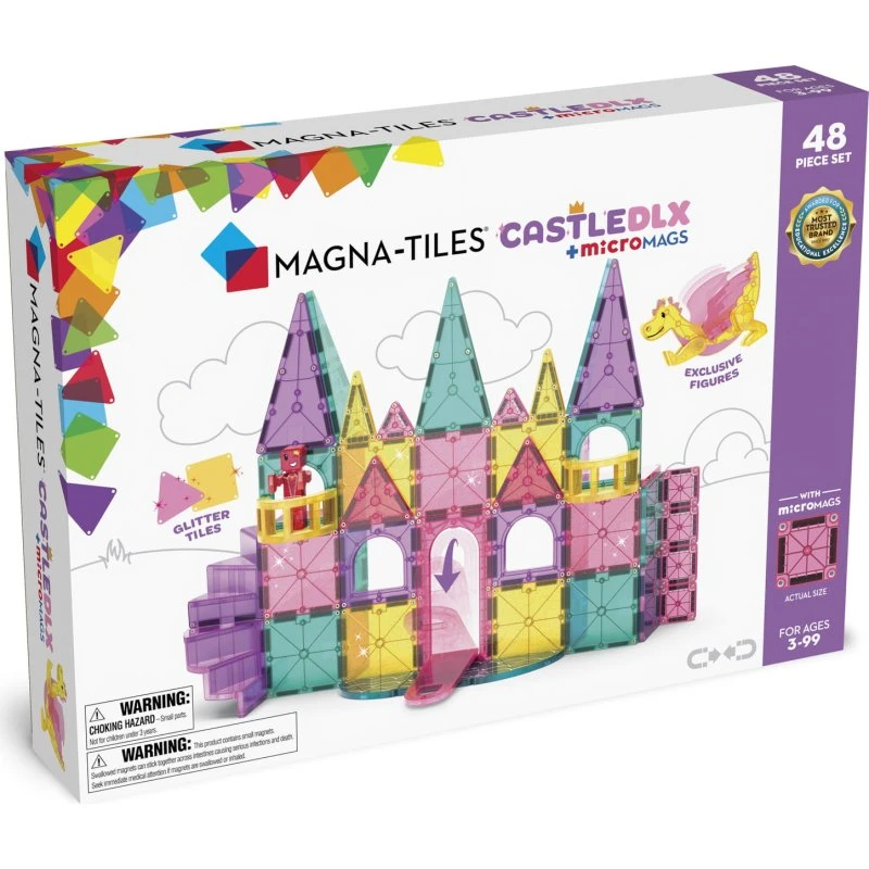 MAGNA-TILES® Zamek DLX 48 el. z mostem zwodzonym