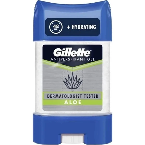 Gillette Antyperspirant w Żelu Aloe Scent 48h Męski 70 ml