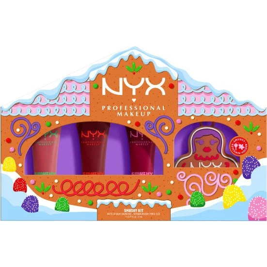 NYX Professional MakeUp Holiday Smushy Kit zestaw balsamów 3x8ml