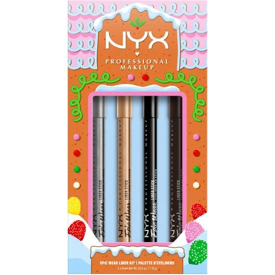 NYX Professional MakeUp Holiday Epic Wear Liner Stick Kit 4x1.25g