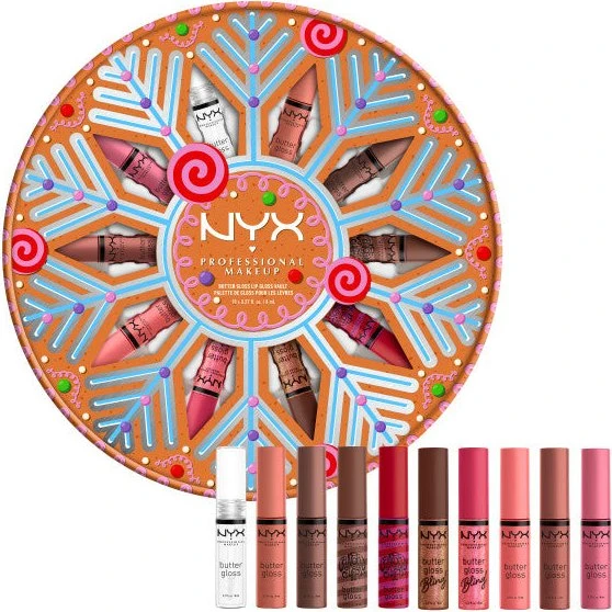 NYX Professional MakeUp Holiday Butter Gloss Vault zestaw 10x8ml