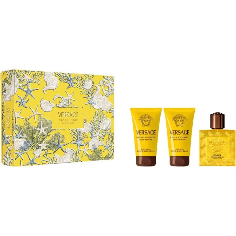 Versace Eros Energy Zestaw: Woda Perfumowana, Żel, Balsam (3x50ml)