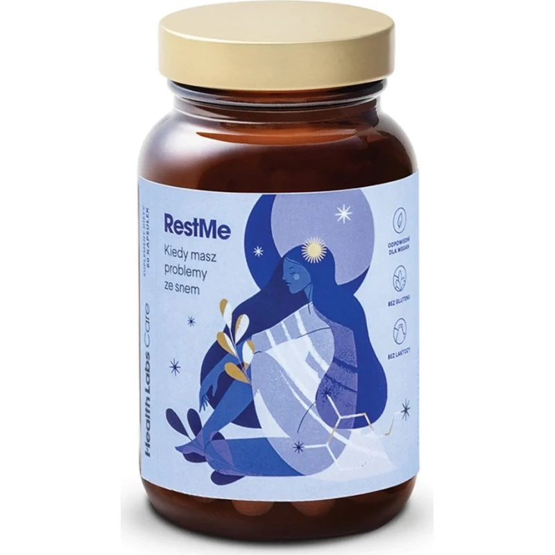 HealthLabs RestMe suplement diety, 60 kapsułek