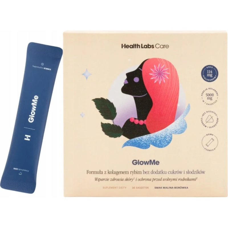 HealthLabs GlowMe Kolagen Malina-Borówka 30 saszetek