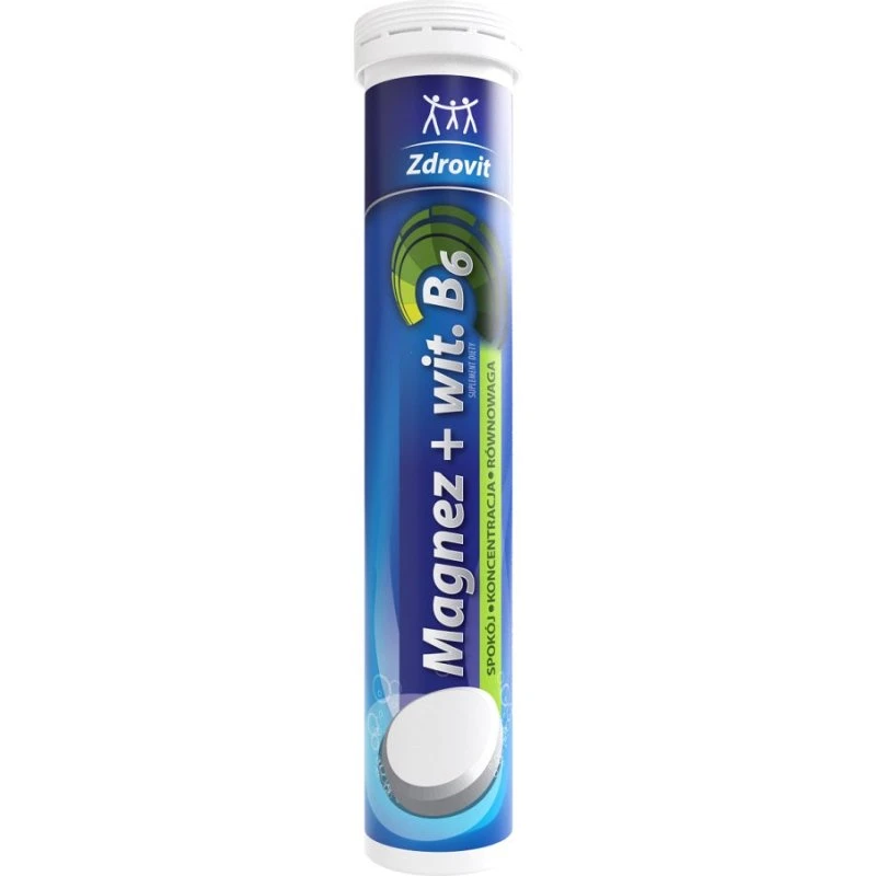Zdrovit Magnez + Witamina B6, 24 tabletki musujące