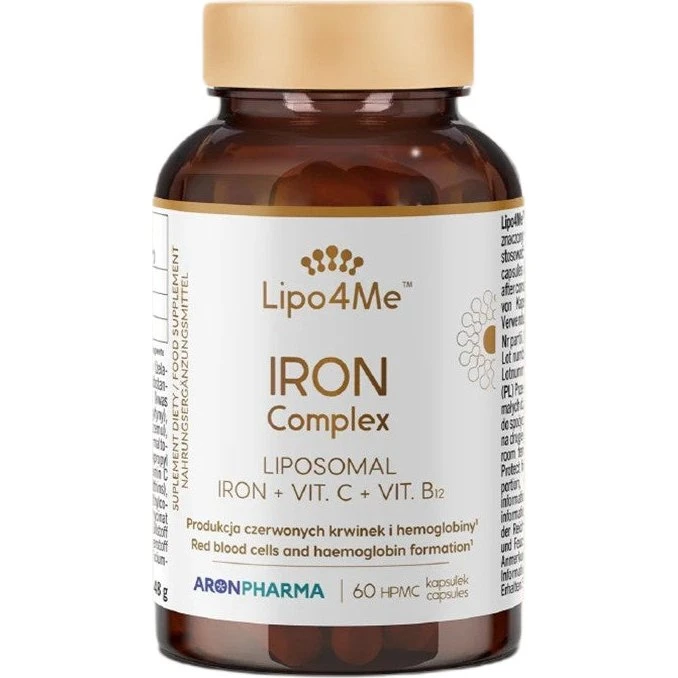 AronPharma Lipo4Me Iron Complex żelazo liposomalne 60 kapsułek