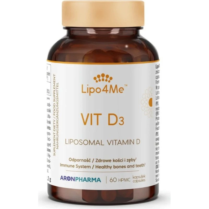 AronPharma Lipo4Me Vit. D3 Liposomalna Witamina D, 60 kapsułek