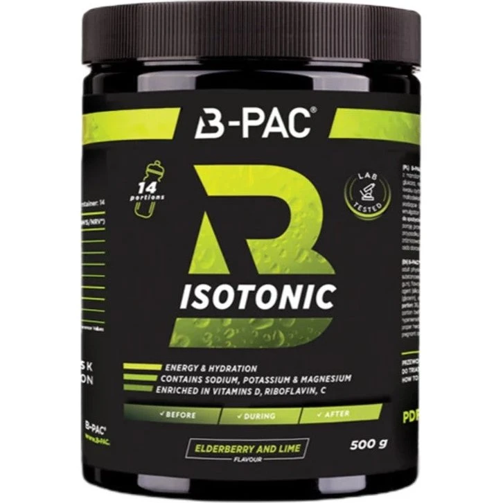 AronPharma B-PAC Isotonic Czarny Bez z Limonką 500g