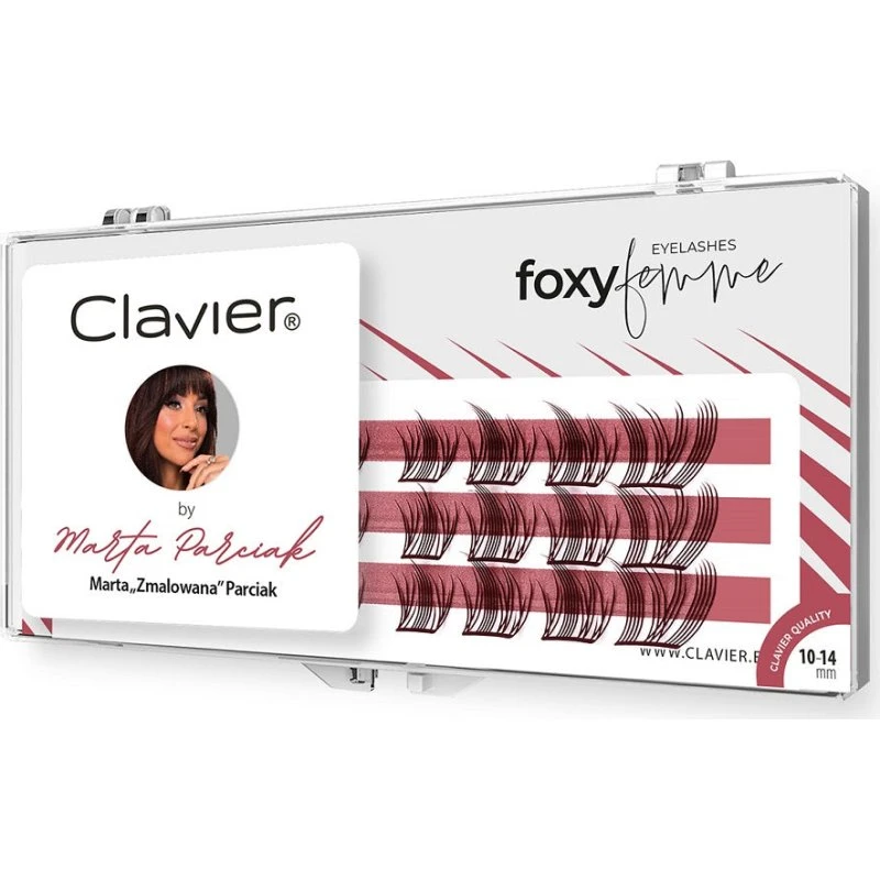 Clavier Foxy Femme by Marta „Zmalowana” Parciak kępki rzęs 10-14mm